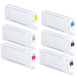 Fuldt sæt 700 ml blækpatroner til Epson P6500 og P8500